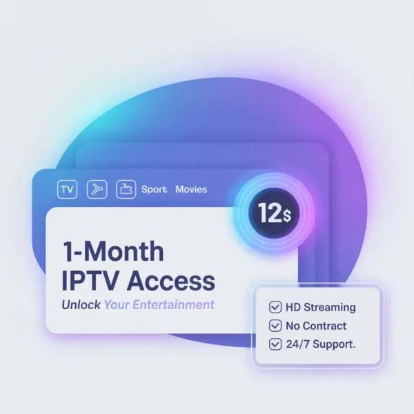 1 Month of Internet Protocol Television Subscription